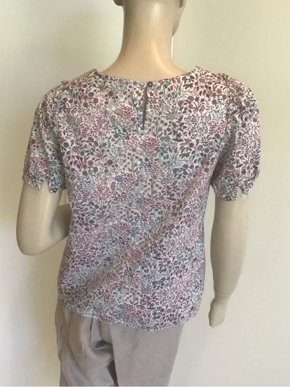 J Crew x Liberty London Fabric Floral 100% Cotton Puff Sleeve Blouse Shirt‎ XS